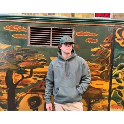 LCO Badge Hoody - Green - Your Premium Fishing Gear Store Rods Lines Baits Accessories* Outlet