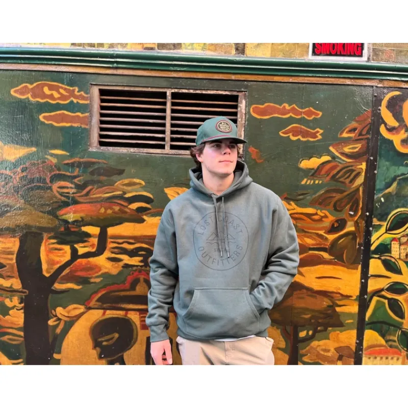 LCO Badge Hoody - Green - Your Premium Fishing Gear Store Rods Lines Baits Accessories* Outlet