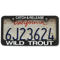 License Plate Frame Catch and Release - Your Premium Fishing Gear Store Rods Lines Baits Accessories* Store