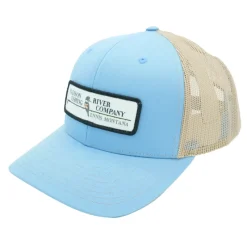 Logo 112 Split Columbia Blue/Khaki Hat - Your Premium Fishing Gear Store Rods Lines Baits Accessories* Sale