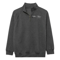 Logo Benchmark 1/4 Zip Sweatshirt Graphite Small Chest Logo - Your Premium Fishing Gear Store Rods Lines Baits Accessories* Store