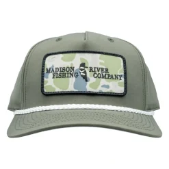 Logo Camo Patch 258 Hat Dark Olive/White Rope - Your Premium Fishing Gear Store Rods Lines Baits Accessories* Online