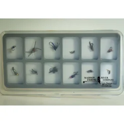 Logo Slim 12 Compartment Magnetic Fly Box - Your Premium Fishing Gear Store Rods Lines Baits Accessories* Flash Sale