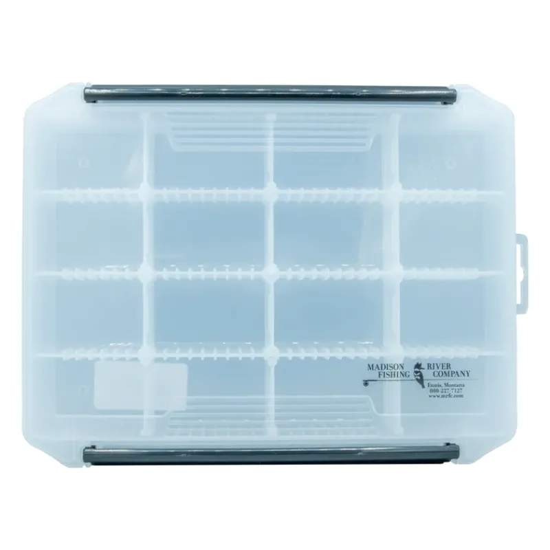 Logo XL 16 Compartment Adjustable Fly Box - Your Premium Fishing Gear Store Rods Lines Baits Accessories* Clearance