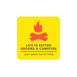 Lost Coast Campfire Sticker - Your Premium Fishing Gear Store Rods Lines Baits Accessories* Store