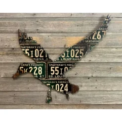 Louisiana Antique Duck License Plate Art - Your Premium Fishing Gear Store Rods Lines Baits Accessories* Shop