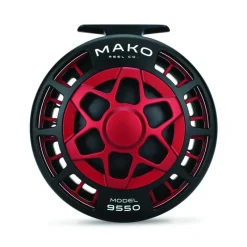 Mako 9550-1012 Inshore Fly Reel Matte Red Left Hand - Your Premium Fishing Gear Store Rods Lines Baits Accessories* Best Sale