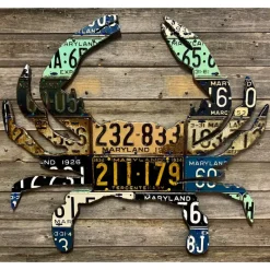 Maryland Blue Crab Vintage License Plate Art - Your Premium Fishing Gear Store Rods Lines Baits Accessories* Online