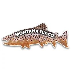 MFC Die Cut Fish Sticker - Sundell's Brown Trout Skin (6in. X 2.25in.) - Your Premium Fishing Gear Store Rods Lines Baits Accessories* Sale
