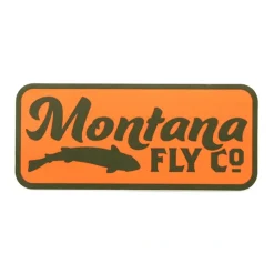 MFC Rectangle Sticker - Retro Fish Logo Orange (4in. X 2in.) - Your Premium Fishing Gear Store Rods Lines Baits Accessories* Flash Sale