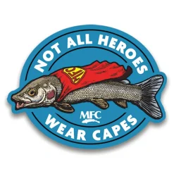 MFC Signature Sticker - Hero Cape (4in. X 3in.) - Your Premium Fishing Gear Store Rods Lines Baits Accessories* Clearance