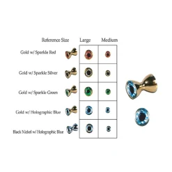 MFC Sparkle Dumbbell Eyes - Your Premium Fishing Gear Store Rods Lines Baits Accessories* New