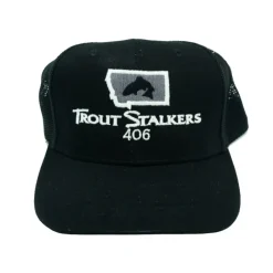 MTS Logo Heavy D Mesh Trucker Black/Black - Your Premium Fishing Gear Store Rods Lines Baits Accessories* Store