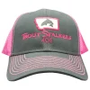 MTS Logo Sideline Trucker Dark Grey/Neon Pink - Your Premium Fishing Gear Store Rods Lines Baits Accessories* New