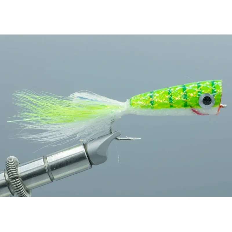 Mylar Popper Chartreuse/White - Your Premium Fishing Gear Store Rods Lines Baits Accessories* Cheap