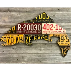 North Carolina Antique Trout License Plate Art - Your Premium Fishing Gear Store Rods Lines Baits Accessories* Clearance