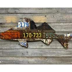 North Dakota Walleye License Plate Art - Your Premium Fishing Gear Store Rods Lines Baits Accessories* Outlet
