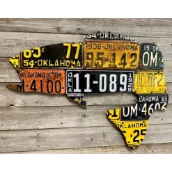 Oklahoma Largemouth Bass License Plate Art - Your Premium Fishing Gear Store Rods Lines Baits Accessories* Discount