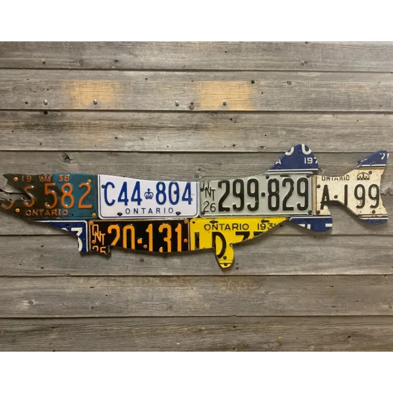 Ontario Pike/Muskie License Plate Art - Your Premium Fishing Gear Store Rods Lines Baits Accessories* New