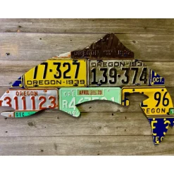 Oregon Antique Trout License Plate Art - Your Premium Fishing Gear Store Rods Lines Baits Accessories* Hot
