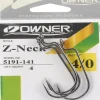Owner 5191-141 Sz 4/0 All Purpose Worm Black Chrome Hooks 4 per Pack - Your Premium Fishing Gear Store Rods Lines Baits Accessories* Hot