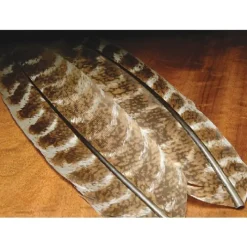 Ozark Oak Mottled Turkey Tails Cinnamon Tips- Select Pair - Your Premium Fishing Gear Store Rods Lines Baits Accessories* Sale