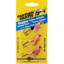 Panther Martin CP3 Spinner Kit, 1/8 oz, Copper, 3/Pack - Your Premium Fishing Gear Store Rods Lines Baits Accessories* Sale