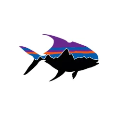 Patagonia Fitz Roy Permit Small Sticker - Your Premium Fishing Gear Store Rods Lines Baits Accessories* Fashion