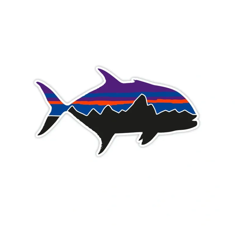 Shop All^ Patagonia Fitz Roy Trevally Small Sticker - Your Premium Fishing Gear Store Rods Lines Baits Accessories
