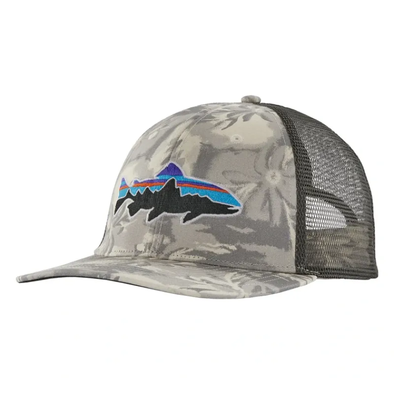 Patagonia Fitz Roy Trout Trucker Hat Cliffs and Waves: Natural - Your Premium Fishing Gear Store Rods Lines Baits Accessories* Outlet