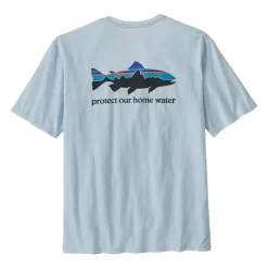 Patagonia Home Water Trout Organic T-Shirt Chilled Blue - Your Premium Fishing Gear Store Rods Lines Baits Accessories* Online