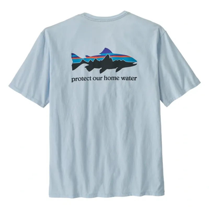 Patagonia Home Water Trout Organic T-Shirt Chilled Blue - Your Premium Fishing Gear Store Rods Lines Baits Accessories* Online