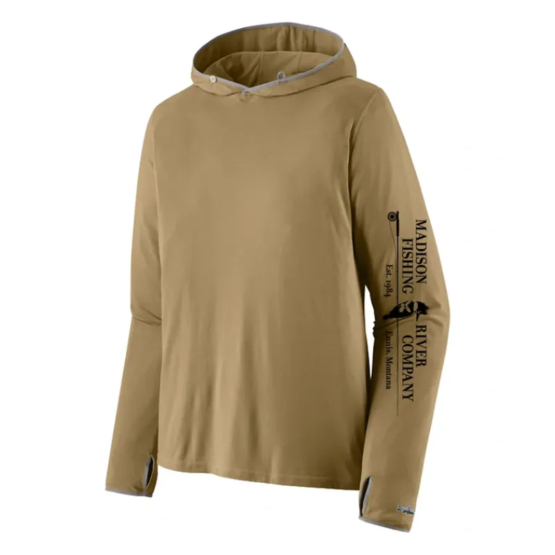 Patagonia Logo Tropic Comfort Natural Hoody Classic Tan - Your Premium Fishing Gear Store Rods Lines Baits Accessories* Flash Sale
