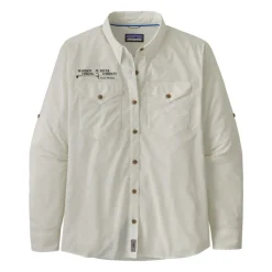 Patagonia Logo Womens L/S Sun Stretch Shirt White - Your Premium Fishing Gear Store Rods Lines Baits Accessories* Cheap