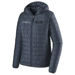 Patagonia Logo Womens Nano Puff Fitz Roy Trout Hoody Smolder Blue - Your Premium Fishing Gear Store Rods Lines Baits Accessories* Hot