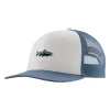 Patagonia Stand Up Trout Trucker Hat White - Your Premium Fishing Gear Store Rods Lines Baits Accessories* Store