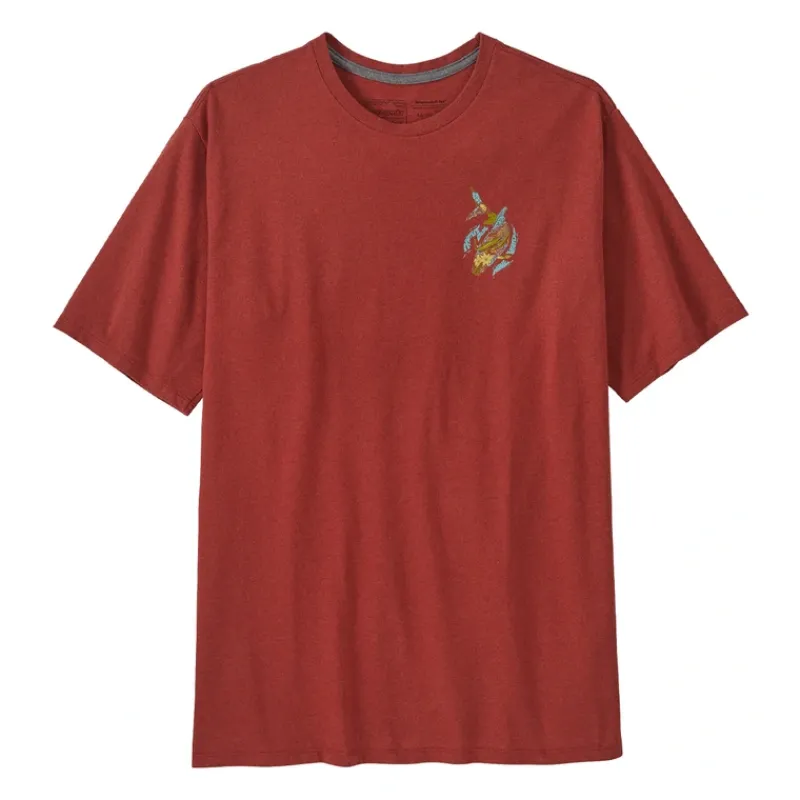 Shop All^ Patagonia Take a Stand Responsibili-Tee Sandflat Bonefish: Burl Red - Your Premium Fishing Gear Store Rods Lines Baits Accessories