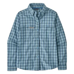 Patagonia Women's Early Rise Stretch Shirt Santa Cruz: Lago Blue - Your Premium Fishing Gear Store Rods Lines Baits Accessories* New