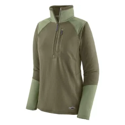 Patagonia Women's L/S R1 Fitz Roy Trout 1/4 Zip Garden Green - Your Premium Fishing Gear Store Rods Lines Baits Accessories* Best
