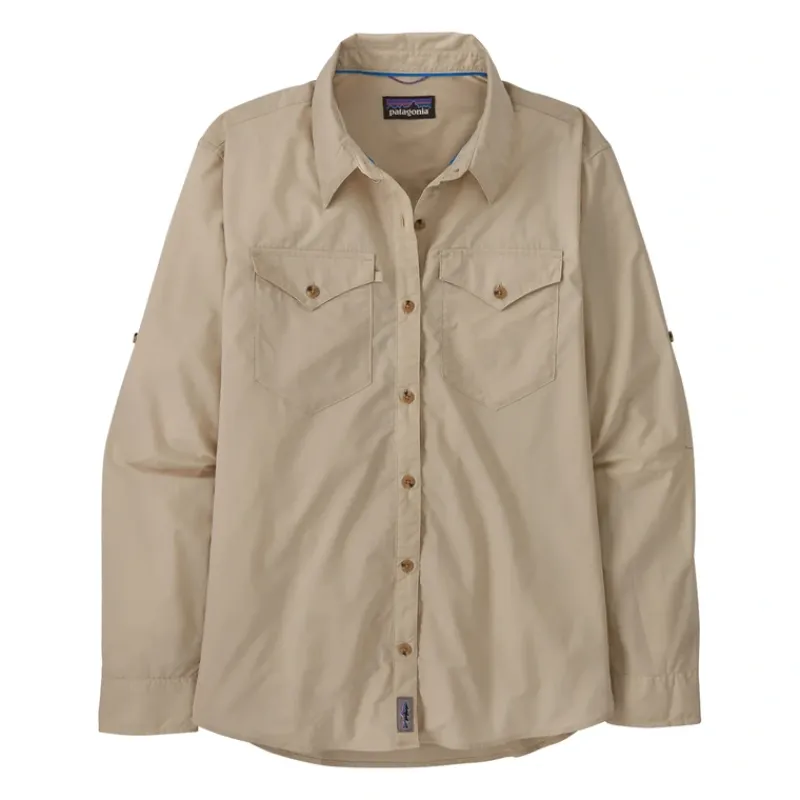 Patagonia Womens L/S Sun Stretch Shirt Pumice - Your Premium Fishing Gear Store Rods Lines Baits Accessories* Best Sale