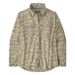 Patagonia Womens L/S Sun Stretch Shirt Grasslands: Dark Natural - Your Premium Fishing Gear Store Rods Lines Baits Accessories* Cheap