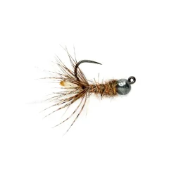 Peeping Caddis Jig Cream Tungsten Beadhead Barbless - Your Premium Fishing Gear Store Rods Lines Baits Accessories* Hot