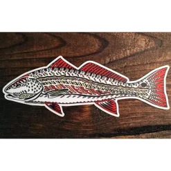 Pesca Muerta Funky Redfish Sticker - Your Premium Fishing Gear Store Rods Lines Baits Accessories* Fashion