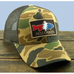 Pesca Muerta Hat Camo Trout Patch Trucker - Your Premium Fishing Gear Store Rods Lines Baits Accessories* Best