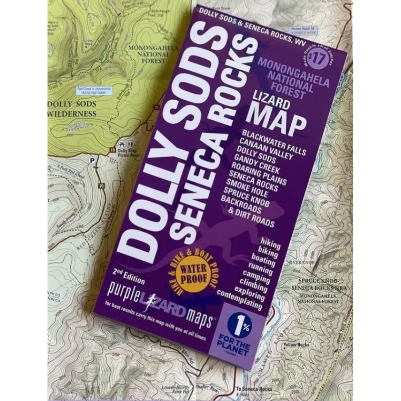 Purple Lizard Map - Dolly Sods/Seneca Rocks 2nd Edition - Your Premium Fishing Gear Store Rods Lines Baits Accessories* Cheap