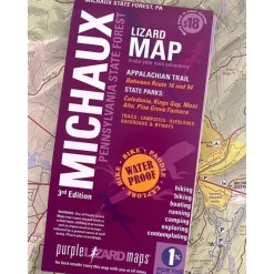 Purple Lizard Map - Michaux 3rd Edition - Your Premium Fishing Gear Store Rods Lines Baits Accessories* Store