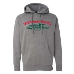 R. L. Winston Heritage Hoodie Heather Gray - Your Premium Fishing Gear Store Rods Lines Baits Accessories* Store
