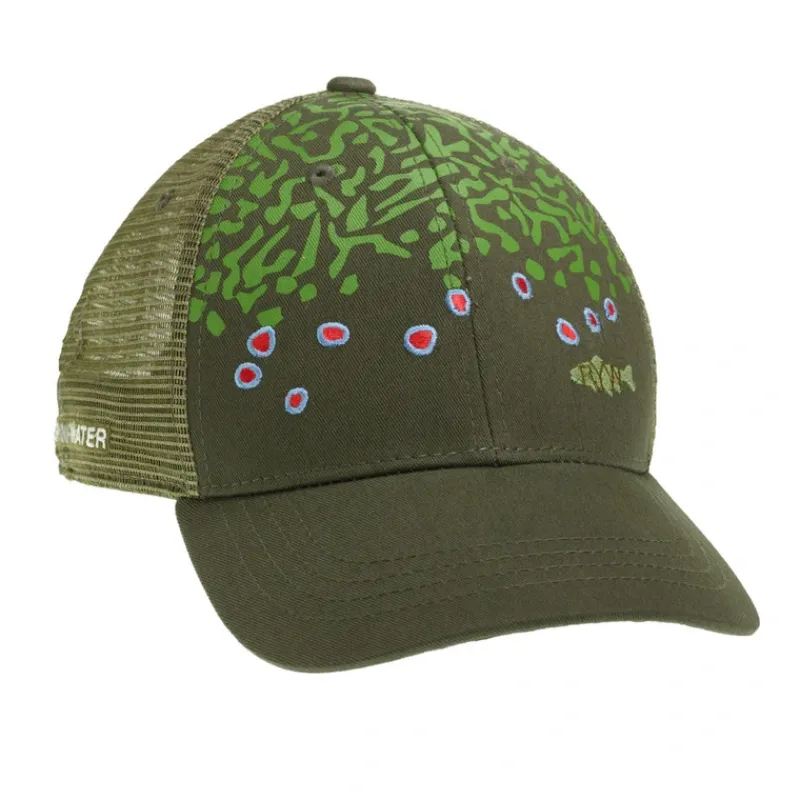 Rep Your Water Brook Trout Skin Hat - Your Premium Fishing Gear Store Rods Lines Baits Accessories* Flash Sale