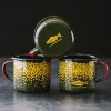 Rep Your Water Brook Trout Skin Enamel Camp Mug - Your Premium Fishing Gear Store Rods Lines Baits Accessories* Hot