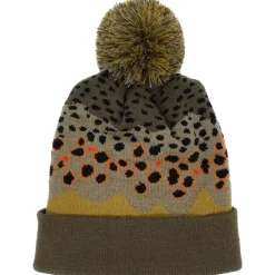 Rep Your Water Brown Trout Skin Knit Hat - Your Premium Fishing Gear Store Rods Lines Baits Accessories* Cheap